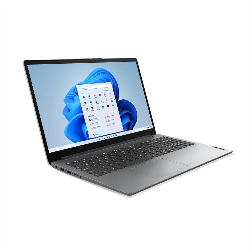 Notebook Lenovo IdeaPad 1i Celeron + Microsoft 365 Personal 4GB 128GB SSD W11 15.6" 82VX0001BR Prata