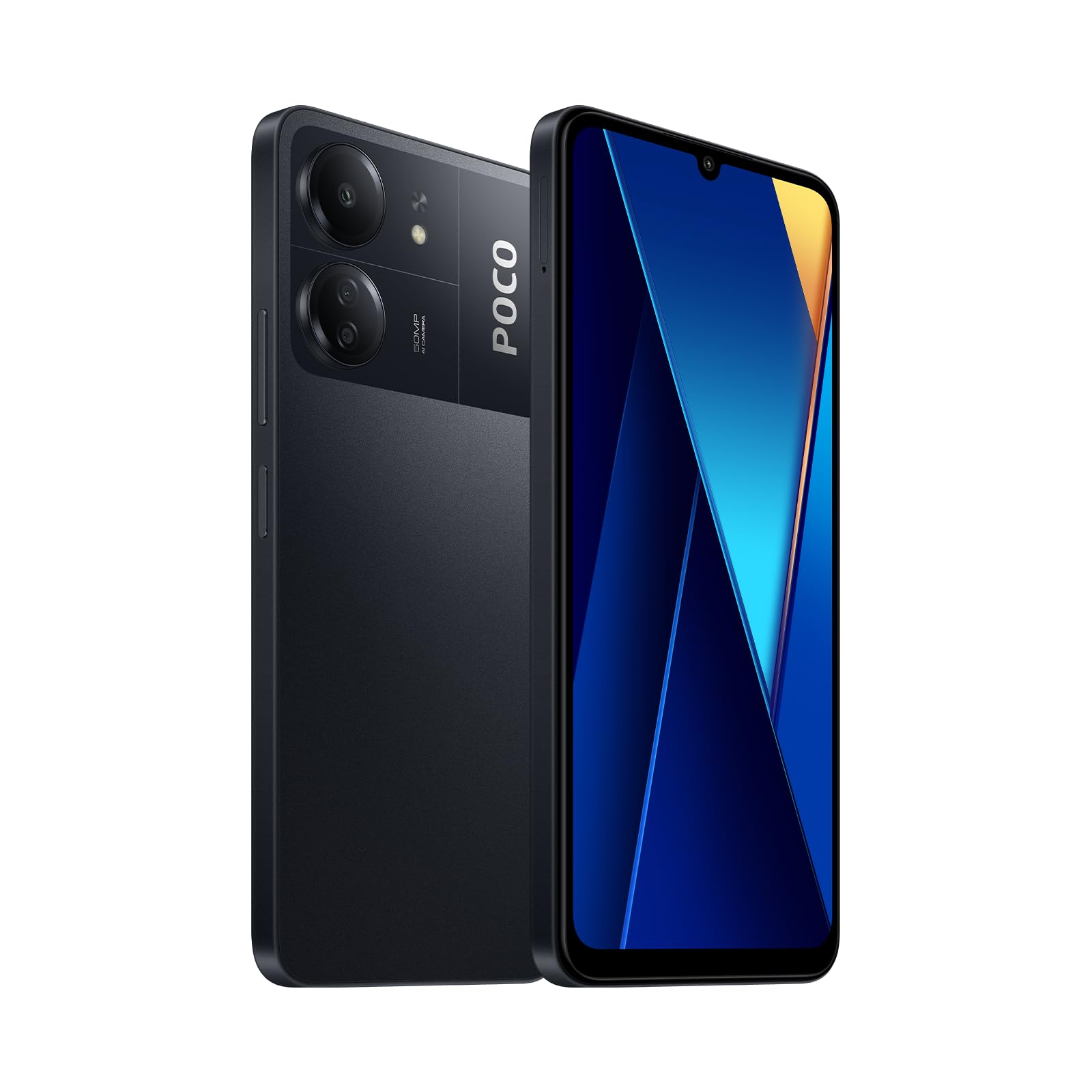 Smartfone Xiaomi POCO C65 com 8GB de RAM, 256GB de armazenamento, processador Helio G85 Octa Core, bateria de 5000mAh e tela de 6,74" 90Hz HD.