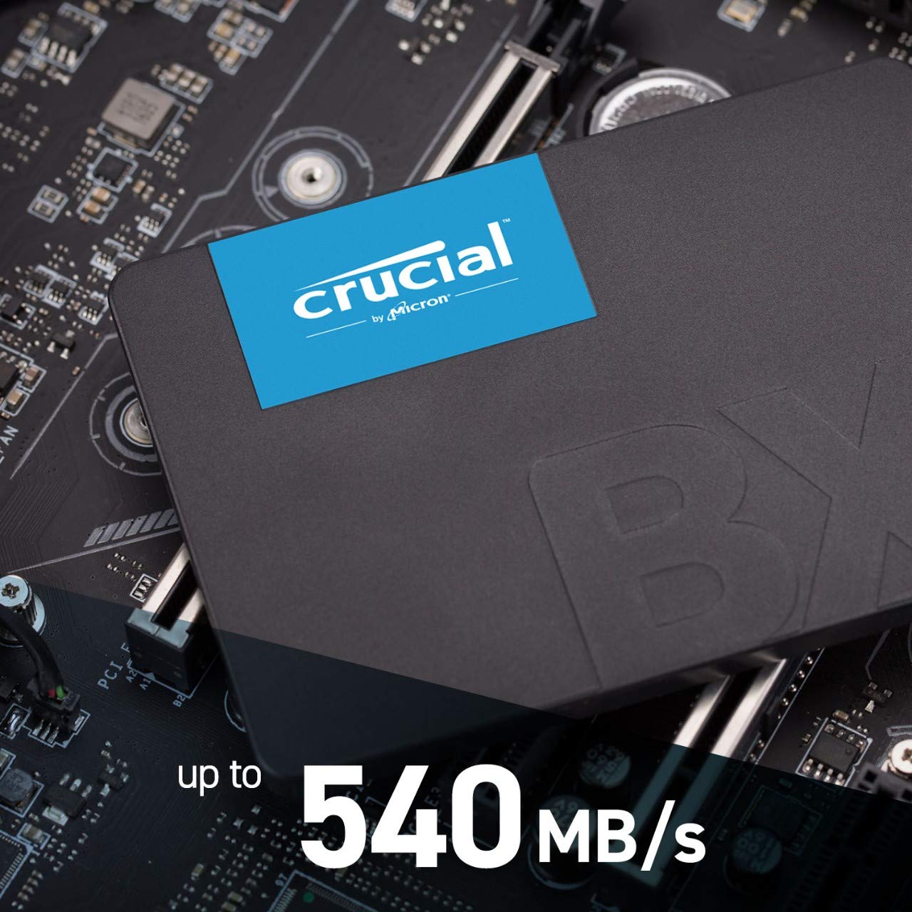 SSD interno Crucial BX500 CT1000BX500SSD1, 3D NAND SATA de 2,5 polegadas, até 540 MB/s, 1 TB